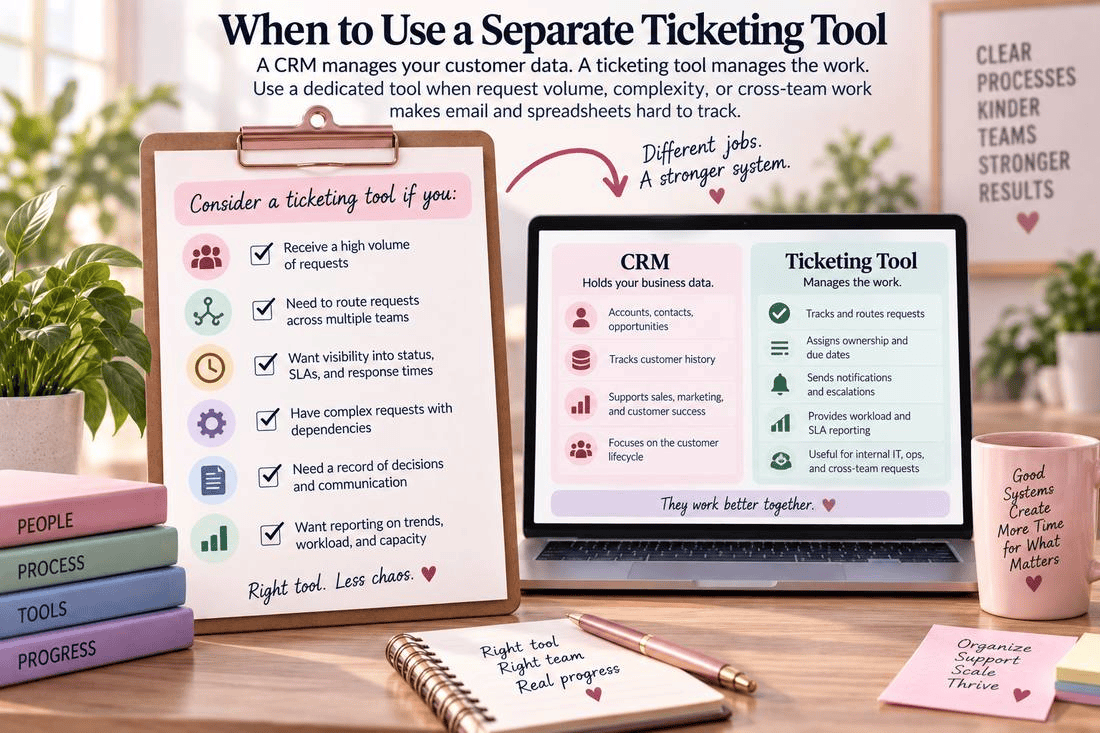 When to Use a Separate Ticketing Tool