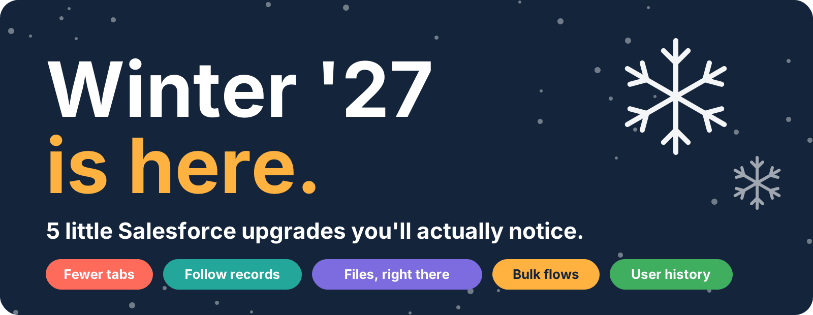 Winter '27 Is Here: 5 Little Salesforce Upgrades You'll Actually Notice
